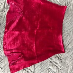 Vibrant pink Satin Skirt